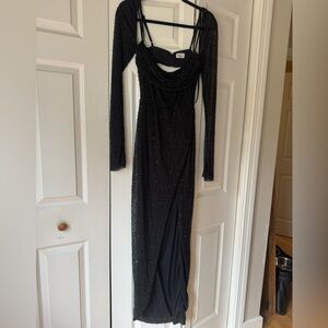 Sparkly Black Oh Polly Dress